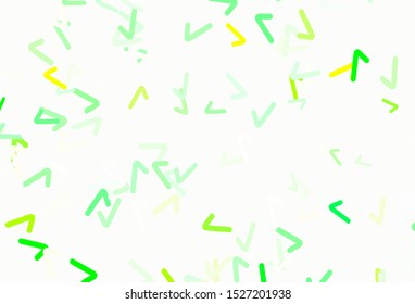 Light Green vector background with curved lines. Brand new colorful illustration in simple style. The best colorful design for your business.