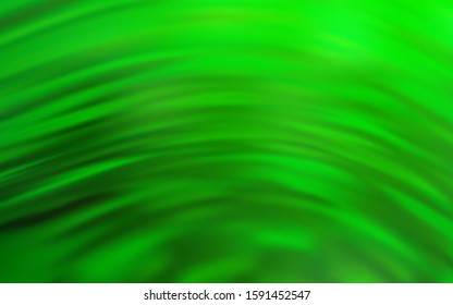 Light Green vector background with curved lines. Colorful geometric sample with gradient lines.  Abstract style for your business design.