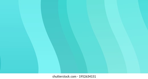 Light Green vector background with curved lines. Bright sample with colorful bent lines, shapes. Pattern for commercials, ads.