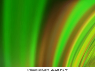 Light Green vector background with curved circles. Shining illustration, which consist of blurred lines, circles. New composition for your brand book.