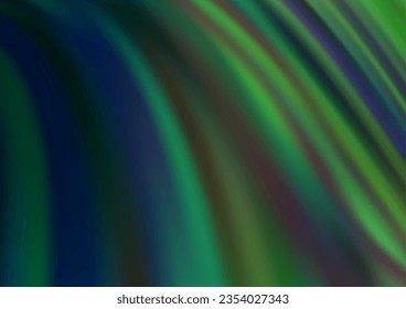 Light Green vector background with curved circles. An elegant bright illustration with gradient. A completely new marble design for your business.