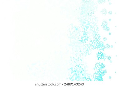 Light Green vector background with curved lines. Colorful illustration in simple style with gradient. Pattern for your business design.