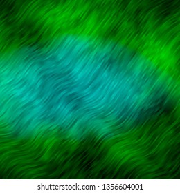 Light Green vector background with curves. Illustration in abstract style with gradient curved.  Design for your business promotion.