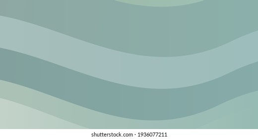 Light Green vector background with curves. Abstract gradient illustration with wry lines. Best design for your posters, banners.