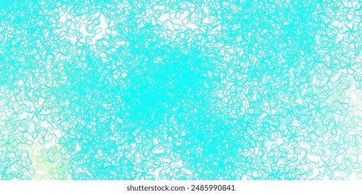 Light green vector background with curves. Gradient illustration in simple style with bows. Template for cellphones.