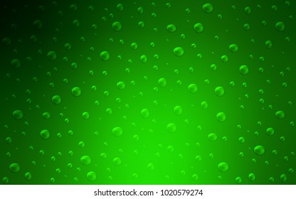 Light Green vector background with dots. Blurred decorative design in abstract style with bubbles. The pattern can be used for beautiful websites.