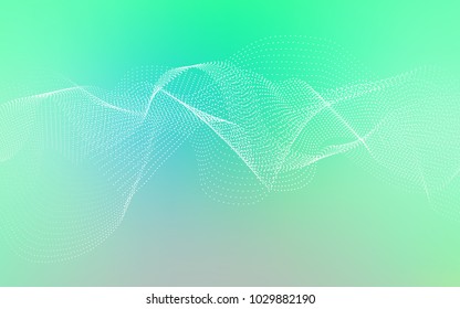 Light Green vector background with dots. Illustration with set of shining colorful abstract circles. Beautiful design for your business natural advert.
