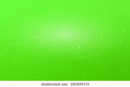 Light Green vector background with dots. Illustration with set of shining colorful abstract circles. The pattern can be used for beautiful websites.
