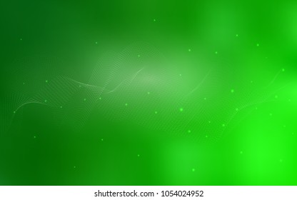 Light Green vector background with dots. Beautiful colored illustration with blurred circles in nature style. New design for ad, poster, banner of your website.