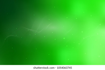 Light Green vector background with dots. Illustration with set of shining colorful abstract circles. The pattern can be used for aqua ad, booklets.