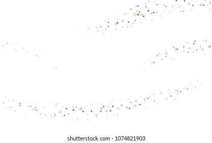 Light Green vector  background with dots. Blurred bubbles on abstract background with colorful gradient. Completely new template for your brand book.