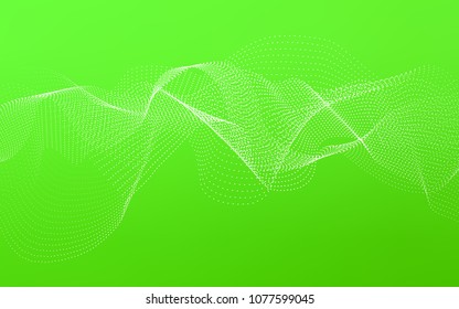 Light Green vector background with dots. Illustration with set of shining colorful abstract circles. Beautiful design for your business natural advert.