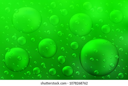 Light Green vector background with dots. Beautiful colored illustration with blurred circles in nature style. Pattern can be used as texture of water, rain drops.