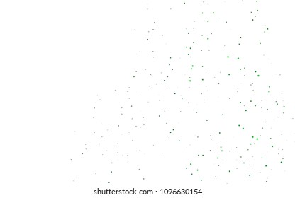 Light Green vector  background with dots. Blurred decorative design in abstract style with bubbles. New design for ad, poster, banner of your website.