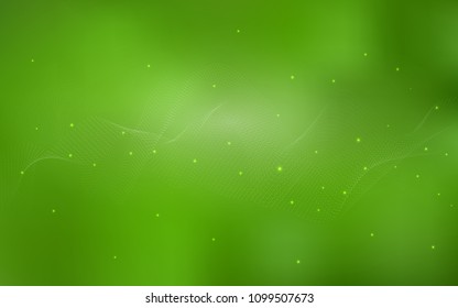 Light Green vector background with dots. Modern abstract illustration with colorful water drops. Pattern can be used as texture of water, rain drops.