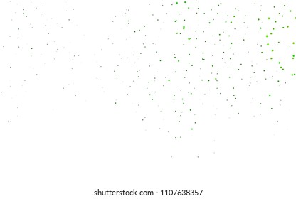 Light Green vector  background with dots. Blurred decorative design in abstract style with bubbles. Pattern can be used as texture of water, rain drops.