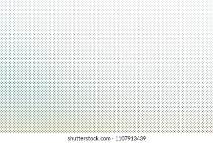 Light Green vector  background with dots. Blurred bubbles on abstract background with colorful gradient. New design for ad, poster, banner of your website.