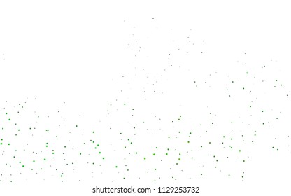 Light Green vector  background with dots. Modern abstract illustration with colorful water drops. Pattern can be used as texture of water, rain drops.