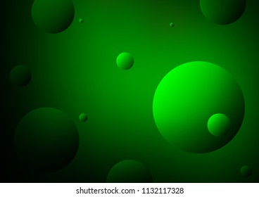 Light Green vector background with dots. Beautiful colored illustration with blurred circles in nature style. The pattern can be used for aqua ad, booklets.