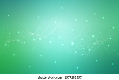 Light Green vector background with dots. Illustration with set of shining colorful abstract circles. The pattern can be used for aqua ad, booklets.