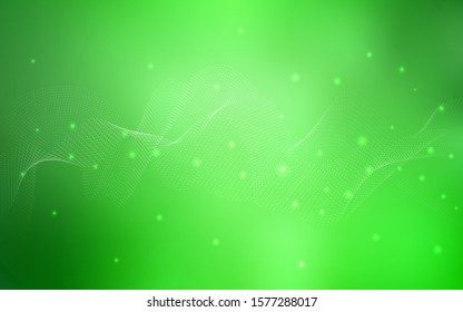 Light Green vector background with dots. Modern abstract illustration with colorful water drops. The pattern can be used for ads, leaflets of liquid.