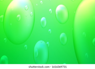Light Green vector background with dots. Blurred decorative design in abstract style with bubbles. The pattern can be used for beautiful websites.