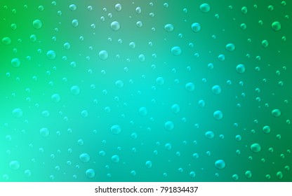 Light Green vector background with dots. Abstract illustration with colored bubbles in nature style. Beautiful design for your business natural advert.