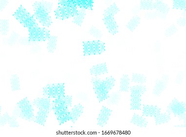 Light Green vector background with forms of artificial intelligence. Abstract illustration with links and dots of AI. Pattern for science, futuristic designs.