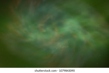 Light Green vector background with galaxy stars. Shining colored illustration with bright astronomical stars. Pattern for astronomy websites.