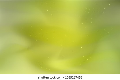 Light Green vector background with galaxy stars. Blurred decorative design in simple style with galaxy stars. Best design for your ad, poster, banner.