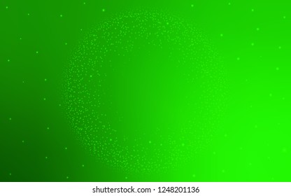 Light Green vector background with galaxy stars. Shining illustration with sky stars on abstract template. Pattern for astrology websites.