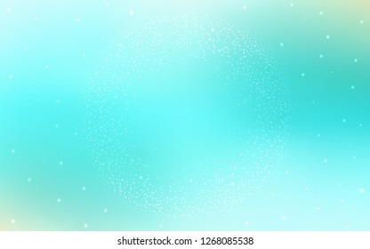 Light Green vector background with galaxy stars. Shining colored illustration with bright astronomical stars. Pattern for astrology websites.