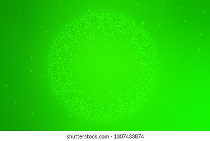 Light Green vector background with galaxy stars. Glitter abstract illustration with colorful cosmic stars. Pattern for astrology websites.