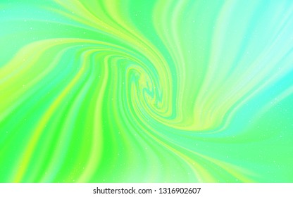 Light Green vector background with galaxy stars. Blurred decorative design in simple style with galaxy stars. Pattern for futuristic ad, booklets.