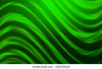 Light Green vector background with galaxy stars. Shining illustration with sky stars on abstract template. Pattern for astrology websites.