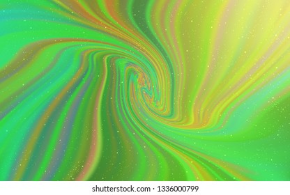 Light Green vector background with galaxy stars. Modern abstract illustration with Big Dipper stars. Pattern for astronomy websites.