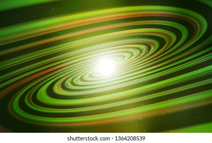Light Green vector background with galaxy stars. Shining illustration with sky stars on abstract template. Pattern for futuristic ad, booklets.