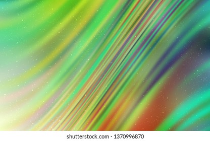 Light Green vector background with galaxy stars. Modern abstract illustration with Big Dipper stars. Smart design for your business advert.