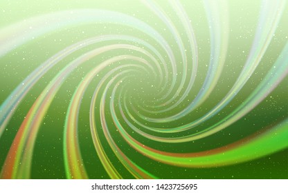 Light Green vector background with galaxy stars. Modern abstract illustration with Big Dipper stars. Pattern for astrology websites.