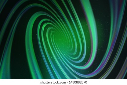 Light Green vector background with galaxy stars. Modern abstract illustration with Big Dipper stars. Best design for your ad, poster, banner.