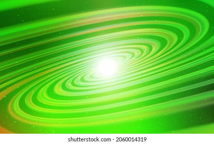 Light Green vector background with galaxy stars. Blurred decorative design in simple style with galaxy stars. Best design for your ad, poster, banner.