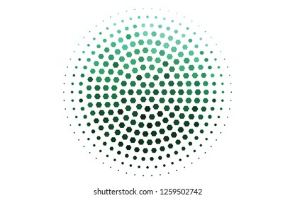 Light Green vector background with hexagons. Illustration of colored hexagons on white surface. Beautiful design for your business advert.