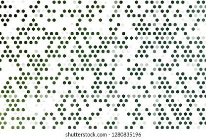 Light Green vector background with hexagons. Design in abstract style with hexagons. Beautiful design for your business advert.