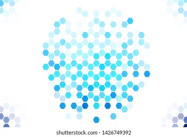 Light Green vector background with hexagons. Abstract illustration with colorful hexagons. New template for your brand book.