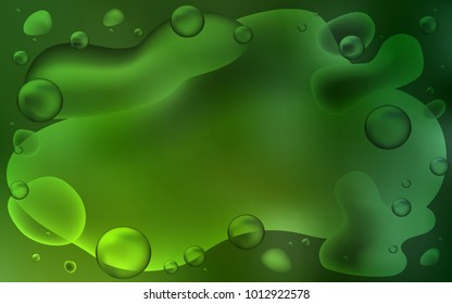 Light Green vector background with lamp shapes. Modern gradient abstract illustration with bandy lines. The template for cell phone backgrounds.