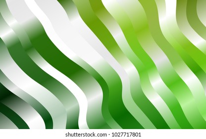 Light Green vector background with lamp shapes. A vague circumflex abstract illustration with gradient. The elegant pattern for brand book.