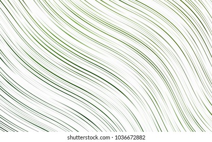 Light Green vector background with lamp shapes. Modern gradient abstract illustration with bandy lines. The template for cell phone backgrounds.