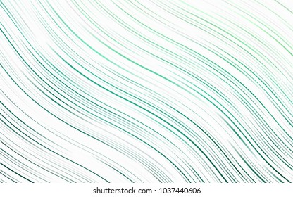 Light Green vector background with lamp shapes. Colorful abstract illustration with gradient lines. Marble style for your business design.