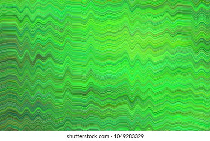 Light Green vector background with lamp shapes. Blurred geometric sample with gradient bubbles.  The elegant pattern for brand book.