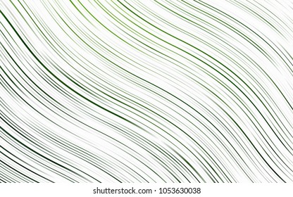 Light Green vector background with lamp shapes. Modern gradient abstract illustration with bandy lines. New composition for your brand book.